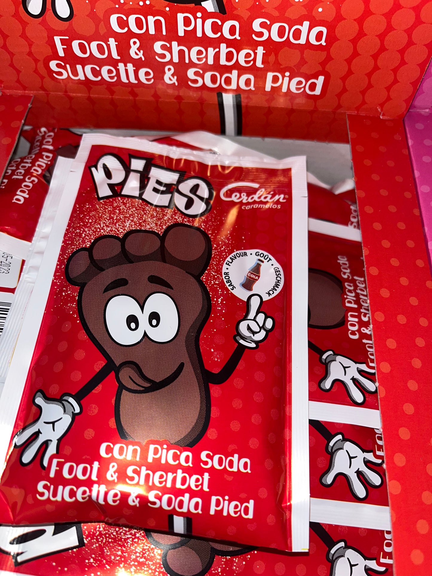 Sucette en pied avec poudre coca (l’unité)