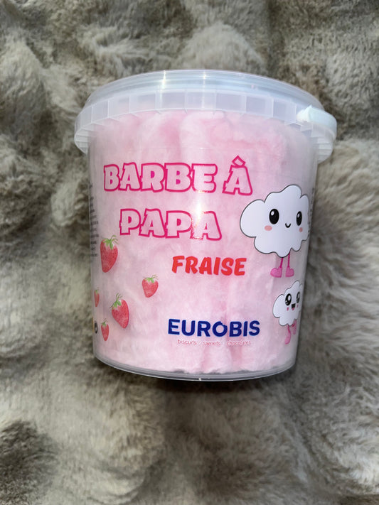 Barbe à papa fraise